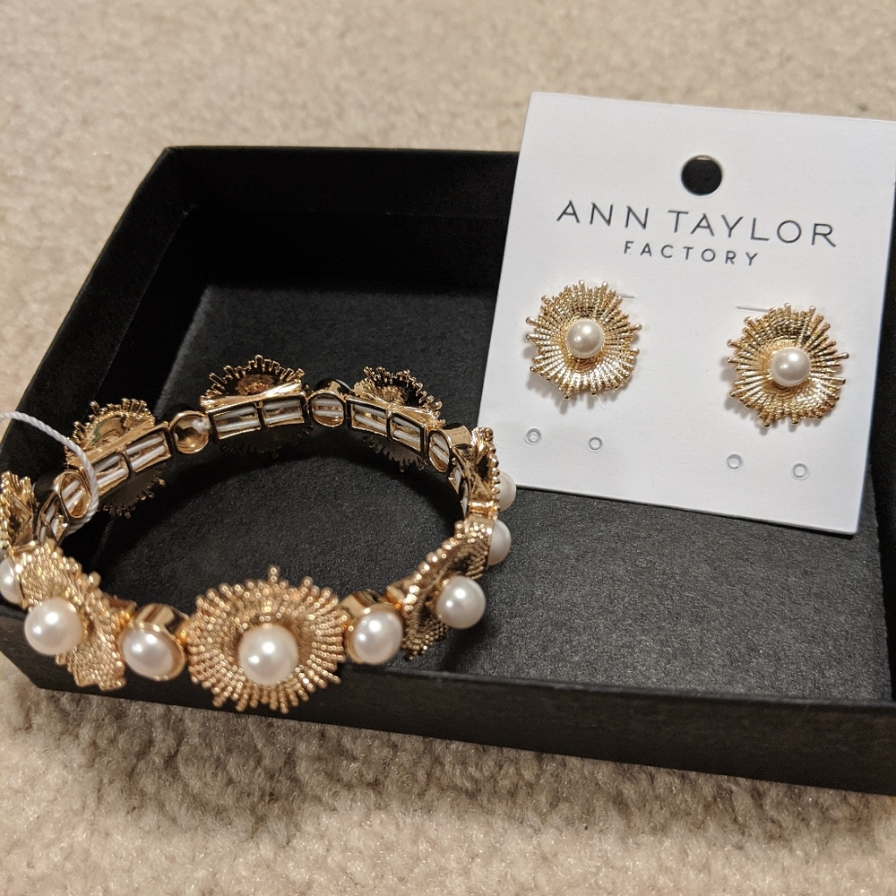 Ann Taylor Bracelet and Matching Earrings